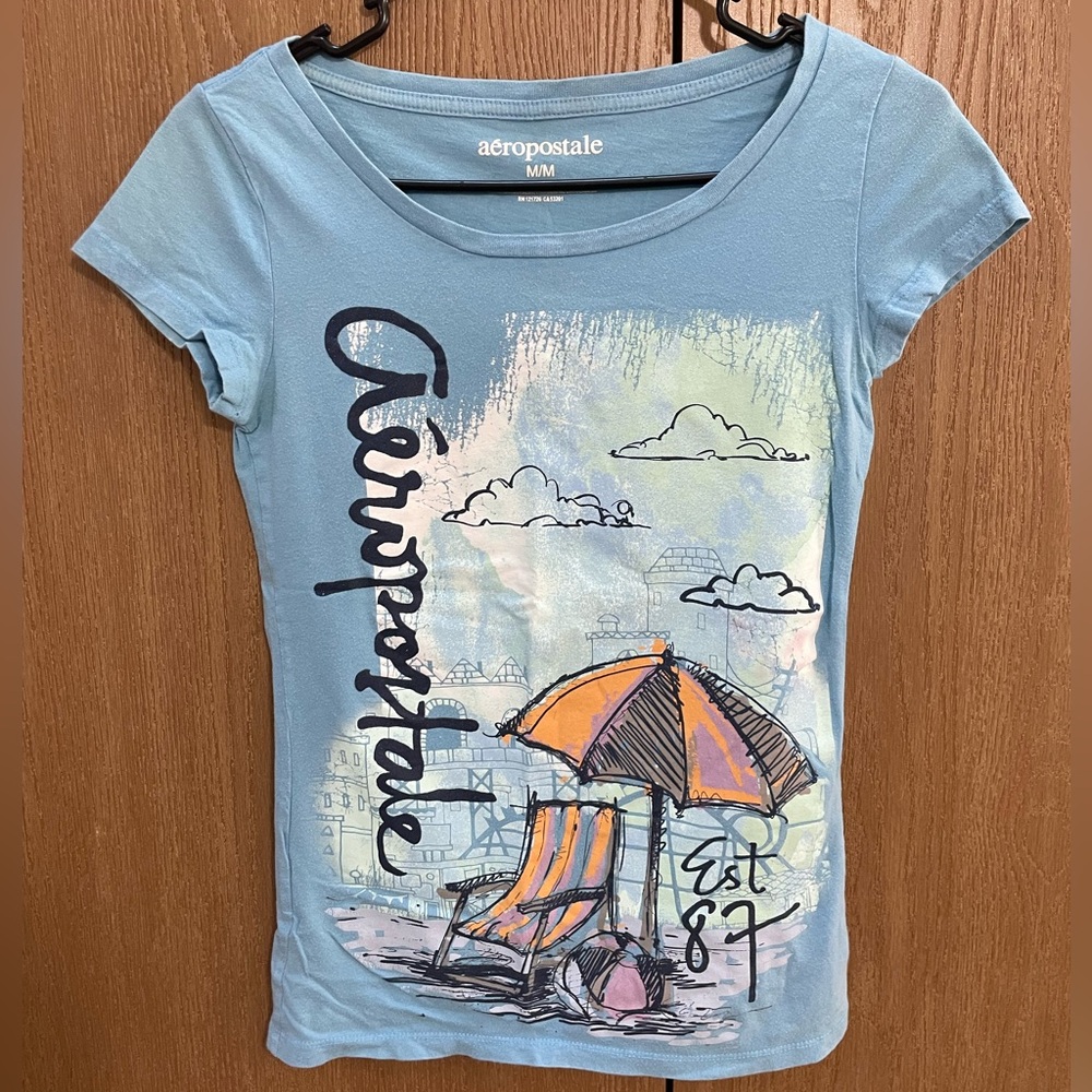 Aeropostale Beach Graphic Tshirt